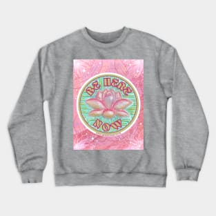 Pink Lotus Flower Crewneck Sweatshirt